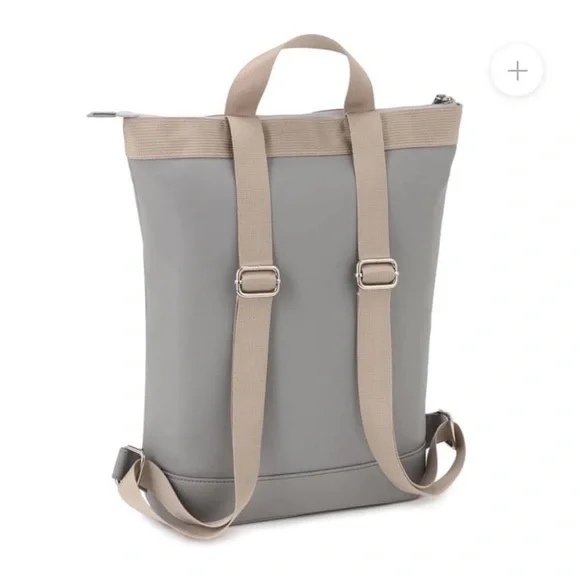 Scandinavian leather Gray Backpack for Women kapten and son - Picture 2 of 7